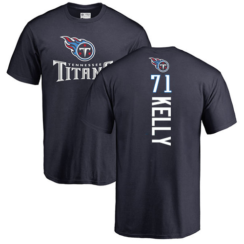 Tennessee Titans Men Navy Blue Dennis Kelly Backer NFL Football #71 T Shirt->tennessee titans->NFL Jersey